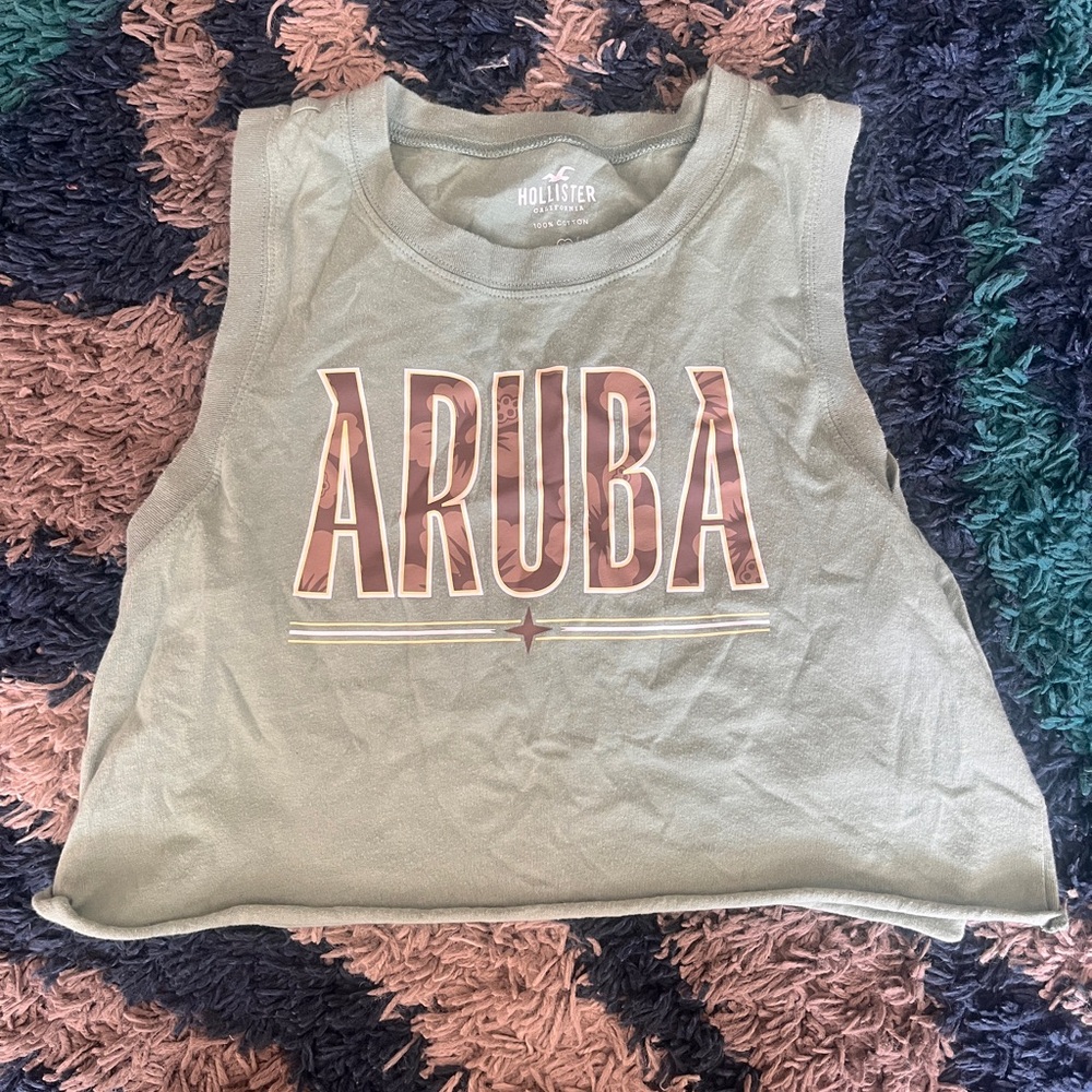 Hollister Green ‘Aruba’ Cotton Tank